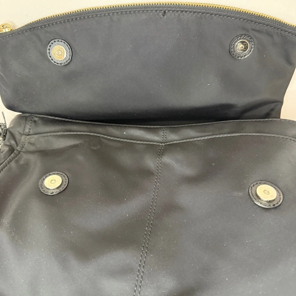 Kate Spade Blake Avenue Lyndon Crossbody Shoulder‎ Bag Purse Black Nylon Logo